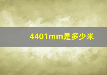 4401mm是多少米