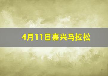 4月11日嘉兴马拉松