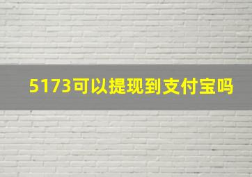 5173可以提现到支付宝吗