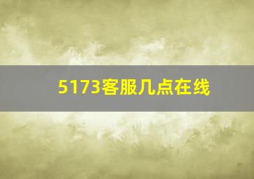 5173客服几点在线