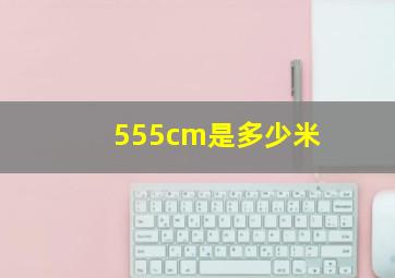 555cm是多少米