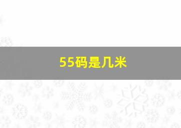 55码是几米