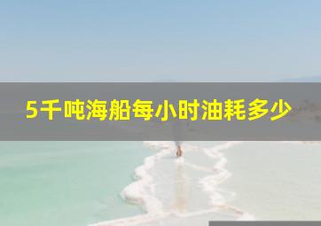 5千吨海船每小时油耗多少