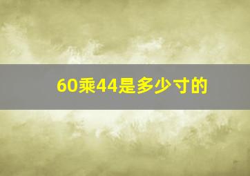 60乘44是多少寸的