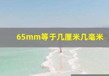 65mm等于几厘米几毫米