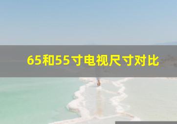 65和55寸电视尺寸对比