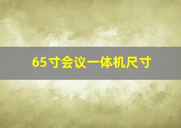 65寸会议一体机尺寸