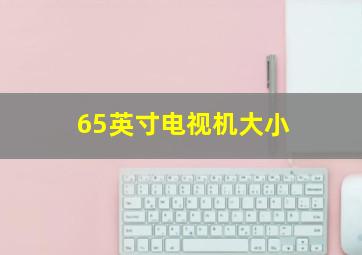 65英寸电视机大小