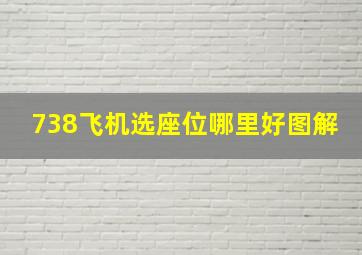 738飞机选座位哪里好图解