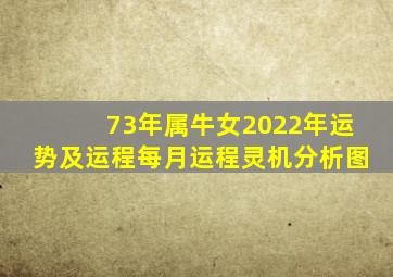 73年属牛女2022年运势及运程每月运程灵机分析图