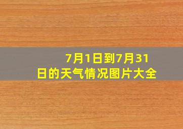 7月1日到7月31日的天气情况图片大全