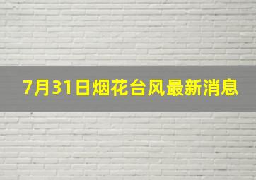 7月31日烟花台风最新消息