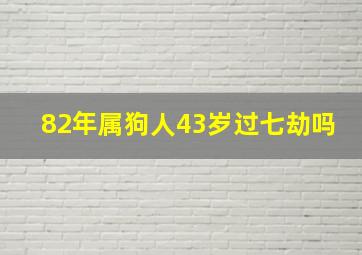 82年属狗人43岁过七劫吗