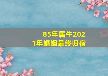 85年属牛2021年婚姻最终归宿