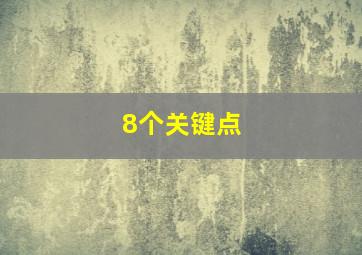 8个关键点