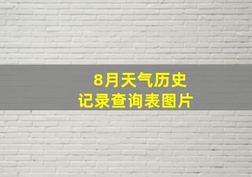 8月天气历史记录查询表图片