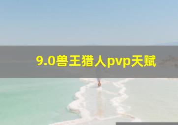 9.0兽王猎人pvp天赋