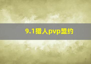 9.1猎人pvp盟约