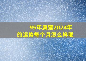 95年属猪2024年的运势每个月怎么样呢