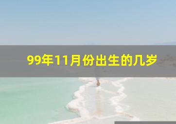 99年11月份出生的几岁