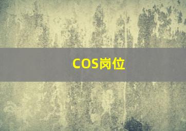 COS岗位