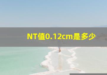 NT值0.12cm是多少