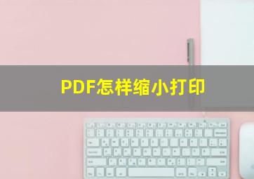 PDF怎样缩小打印