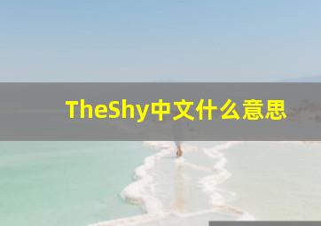 TheShy中文什么意思