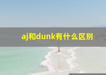 aj和dunk有什么区别