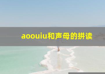 aoouiu和声母的拼读