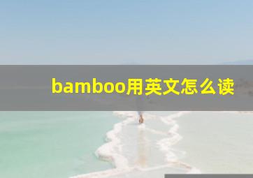 bamboo用英文怎么读