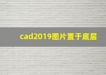 cad2019图片置于底层