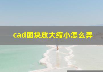 cad图块放大缩小怎么弄