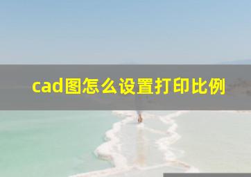 cad图怎么设置打印比例