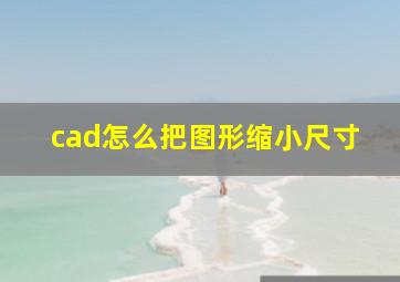 cad怎么把图形缩小尺寸