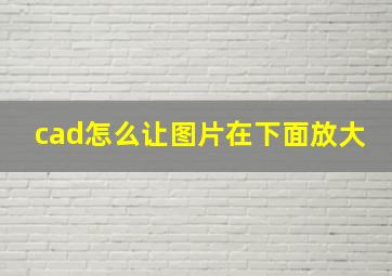 cad怎么让图片在下面放大