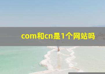 com和cn是1个网站吗