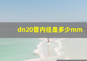 dn20管内径是多少mm