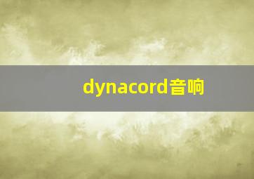 dynacord音响