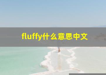 fluffy什么意思中文