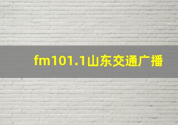 fm101.1山东交通广播