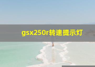 gsx250r转速提示灯