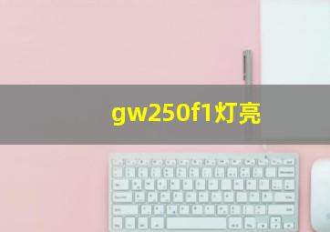 gw250f1灯亮