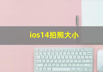 ios14拍照大小