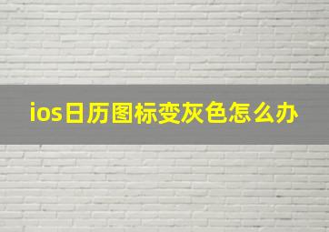 ios日历图标变灰色怎么办