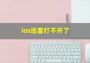 ios迅雷打不开了