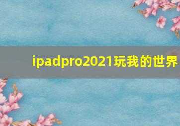 ipadpro2021玩我的世界