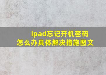 ipad忘记开机密码怎么办具体解决措施图文