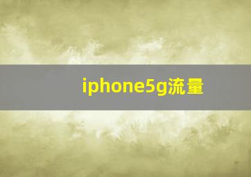 iphone5g流量