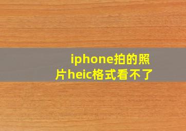 iphone拍的照片heic格式看不了